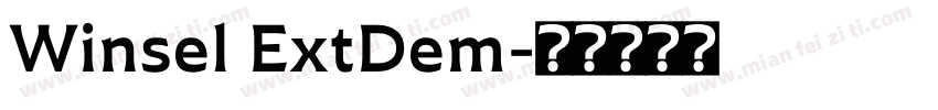 Winsel ExtDem字体转换
